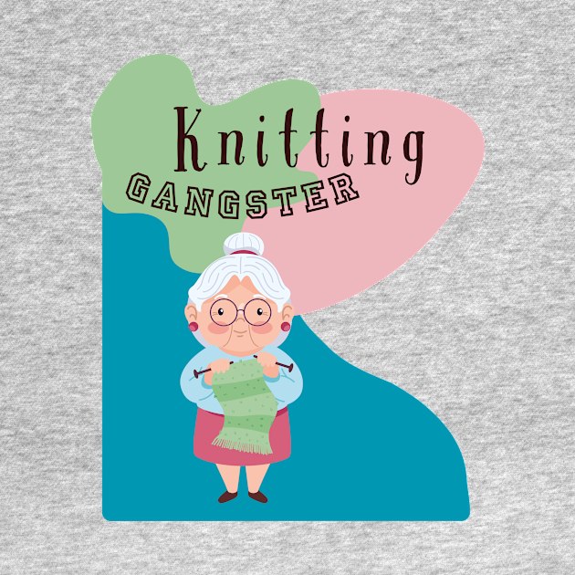 Knitting gangster grandma by happygreen